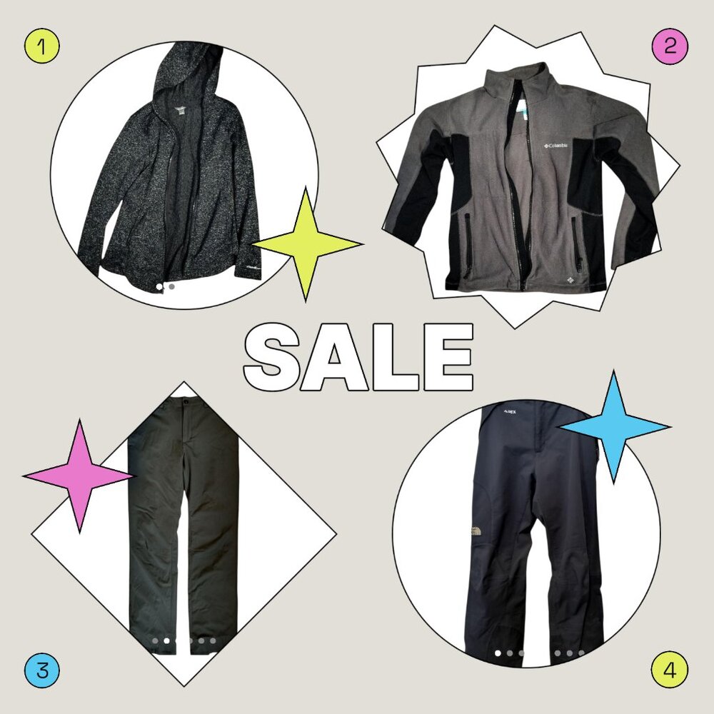 winter hiking bundle: eddie bauer, columbia, nike golf, the north face